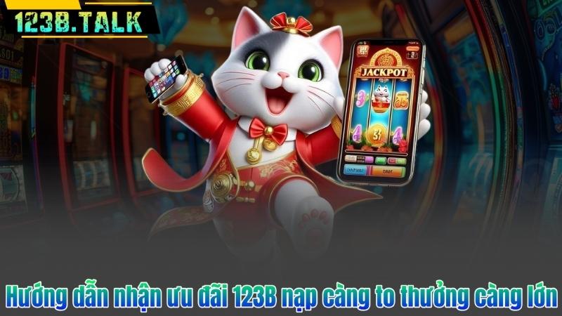 Hướng dẫn nhận ưu đãi 123B nạp càng to thưởng càng lớn