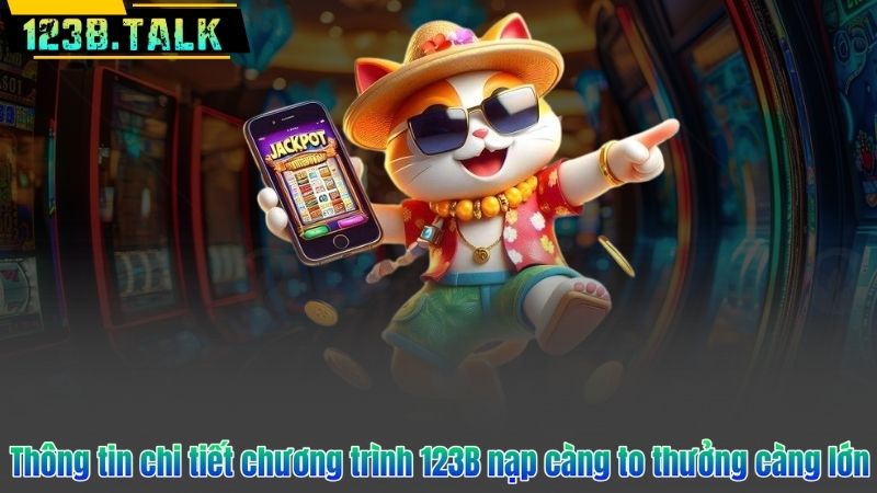 Thông tin chi tiết chương trình 123B nạp càng to thưởng càng lớn